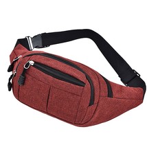 Men&#39;s Breast Package Waterproof Outdoor Sports Bag Canvas Pouch Korean-style Wai - £95.71 GBP