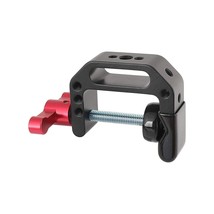C-Clamp With 1/4 And 3/8 Thread Hole For Camera Monitor(Red T-Handle) - ... - £26.84 GBP