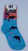 Sock It To Me Socks - Youth Crew - Dolphins - Size 8-13 - $9.04