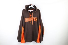 Vtg NFL Mens XL Thrashed Cleveland Browns Football Spell Out Hoodie Swea... - £31.11 GBP