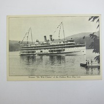 Ship Postcard De Witt Clinton Hudson River Day Line Steamer Antique UNPOSTED - £19.97 GBP