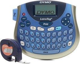 Compact, Portable Label Maker With A Qwerty Keyboard, Dymo, Silver/Blue. - $55.92
