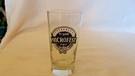 St. Louis Microfest 2013 Beer Tasting Glass, Black Logo 4.625&quot; Tall - £14.67 GBP