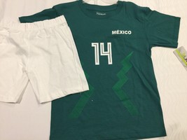 2024 Mexico Soccer Fifa World Cup Chicharito Shorts &amp; Shirt Jersey Boys Size 10 - £25.57 GBP