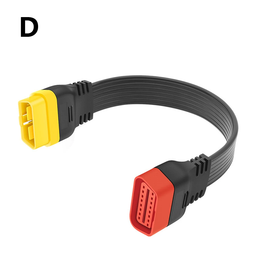 OBD2 Extension cable 16Pin Male To Female Auto OBDII Extended Connector 36cm - £50.85 GBP