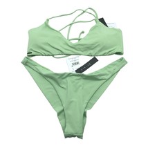 O&#39;Neill Saltwater Solids Bikini Skimpy Hermosa Bottoms Huntington Top Green L - £30.32 GBP
