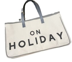 On Holiday Canvas  And Leather Tote - $32.99