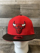 Chicago Bulls Red NBA New Era 9Fifty SnapBack Hat - £21.02 GBP