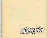 Lakeside Restaurant Luncheon Menu Santa Ana California 1970&#39;s - $33.23