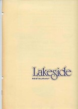 Lakeside Restaurant Luncheon Menu Santa Ana California 1970&#39;s - £26.13 GBP