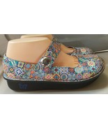 Alegria Paloma Aztec Tile Womens US 9.5 10 Leather Mary Jane Shoes EU 40 Y - $49.75 CAD
