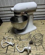 VTG Kitchen Aid Classic Mixer Model K45SS w Bowl whisk flat beater dough... - $96.74