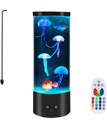 LEHAHA Jellyfish Lamp with 16 Color Changing Relax Mood Light Gift with ... - £29.48 GBP