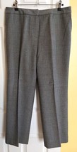 TALBOTS Medium Gray Lightweight Lined Stretch Wool Dress Pants (12P) - $14.60