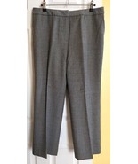 TALBOTS Medium Gray Lightweight Lined Stretch Wool Dress Pants (12P) - $19.96 CAD