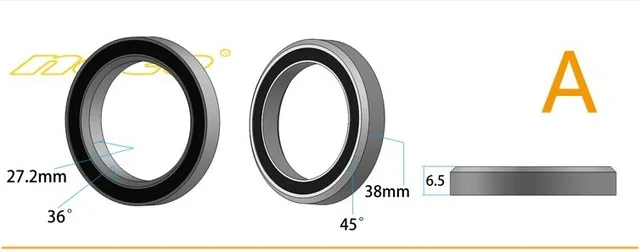 Neco ing Road Bike MTB Headset ing Bicycle 38 39 41 41.8 43.8 44 46.8 46.9 47 48 - $30.47