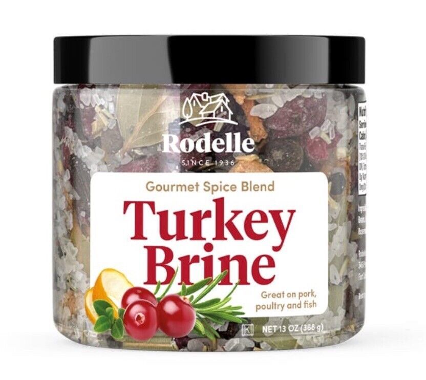 2 Rodelle Turkey Brine Gourmet Spice Blend Net Wt. 13 Oz each Thanksgiving Xmas - $24.95