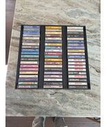 lot 60 Country music cassette tapes in display case Cline Lynn Mandrell ... - $59.40