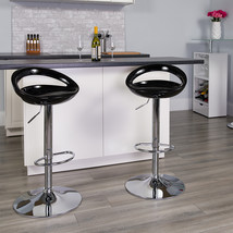 Black Vinyl Barstool CH-TC3-1062-BK-GG - $1,636.18 MXN