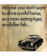 1966 Volkswagen Karmann Ghia Advertisement Automobilia European Cars DWTT3 - $34.17 CAD