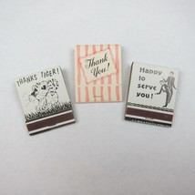 3 Vintage Matchbooks Thanks Tiger, Thank You Its a Privilege, Please Call Again - £7.98 GBP