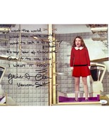Julie Dawn Cole Signed &quot;I Want It Now&quot; LYRICS Willy Wonka Veruca 11x14 P... - £155.37 GBP