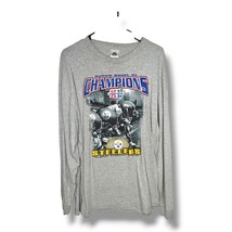 Vintage Pittsburgh Steelers Super Bowl XL Champions Long Sleeve T-Shirt ... - $16.95