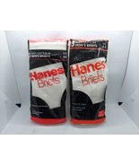 2 Packs Of Vintage Hanes Classic Men&#39;s Cotton White Briefs 3-Pack Sealed... - $656.58 MXN