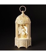 10.25&quot;H LIGHTED SWIRL BIRDCAGE ANGEL &amp; DOVE - $162.41 CAD
