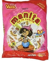 2 X Vero Manita Paletas Strawberry Flavor Mexican Hard Candy LolliPops  - £17.33 GBP
