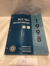 1998 GMC SAFARI &amp; ASTRO VAN ML VAN M L Service Shop Repair Manual Vol 2 ... - $9.90