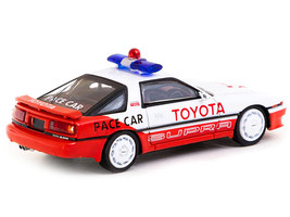 Toyota Supra RHD (Right Hand Drive) White and Red &quot;Pace Car&quot; &quot;Hobby64&quot; S... - $35.53