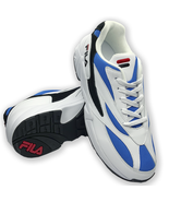 NWT FILA MSRP $101.99 VENOM LOW MEN&#39;S WHITE SKY BLUE LACE UP SNEAKERS SI... - £23.08 GBP