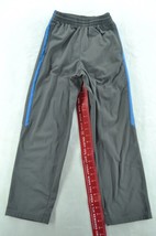 Boy&#39;s Tek Gear Size Medium 10/12 Gray With Blue Stripe Athletic Pants Dr... - £4.78 GBP