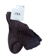 Zara Chunky Socks Brown ( M ) - $373.07 MXN