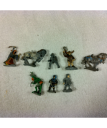 Vintage lead figures 8 pieces, 1&#39; and 1 1/2&quot;, some painted - $20.00