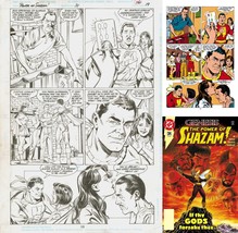 Jerry Ordway Dick Giordano Original Power of Shazam #31 Art Page Cap Mar... - £202.47 GBP