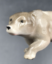 VTG Erphila Polar Bear Miniature Porcelain Figurine 3&quot; Long 1.5&quot; Tall Germany - £11.72 GBP