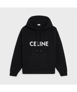 Authentic CELINE HOODED SWEATER IN RIBBED WOOL BLACK  XS SIZE NEW - $35,017.74 MXN