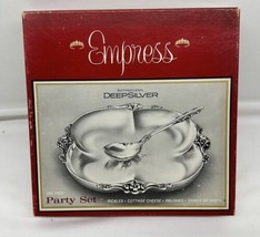 Empress Vtg International Deepsilver Party Set Spoon And Tray - £8.46 GBP