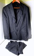 Unlisted Kenneth Cole 2-Piece Suit Set Jacket Blazer Pants Dark Gray R42/W35 - £40.63 GBP