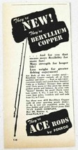 1947 Print Ad Ace Fishing Rods by Penrod Beryllium Copper Great Neck,NY - $10.13