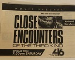 Close Encounters Of The 3rd Kind Tv Guide Print Ad Richard Dreyfuss TPA5 - £4.74 GBP