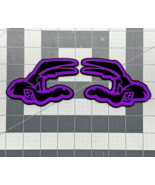 Racing Coyote Emblem Badge Set Of (2) Purple / Black Racing Fender Badges - €37,09 EUR