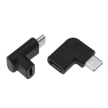 90 Degree Usb 3.1 Type C Adapter Male To Female Data Extension Converter... - $18.99