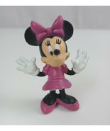 Disney Minnie Mouse Fuschia Dress &amp; Bow 2.25&quot; Collectible Figure - €7,62 EUR