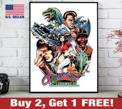 Cadillacs and Dinosaurs Poster 18&quot; x 24&quot; Print Game Room Wall Art Capcom - £10.53 GBP