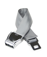Flybuckle Airplane Seat Belt Fashion Belt - Cement Gray, XX-Large - $13.99