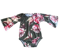 Infant Girls Bell Sleeve One Piece Shirt Outfit Size 12/18 Months GREAT CONDITIO - £3.94 GBP