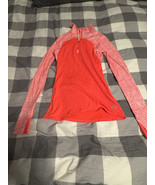 Under Armour Women’s ColdGear Fitted 1/4 Zip Pullover Small Pink &amp; Coral - $12.40